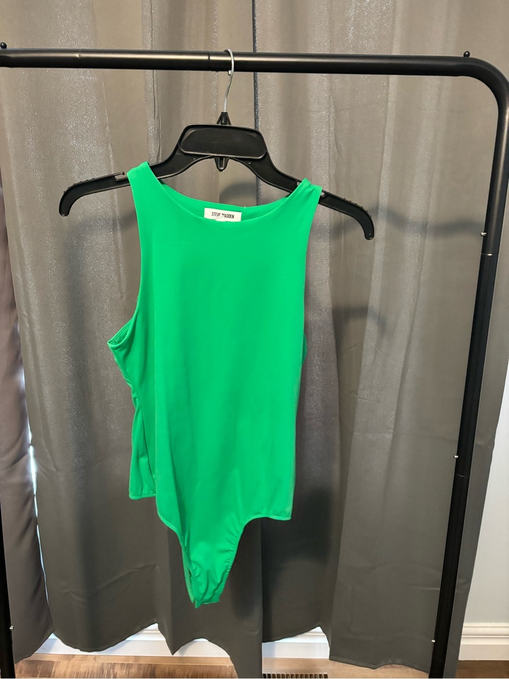 Steve Madden Bright Green Sleeveless Bodysuit